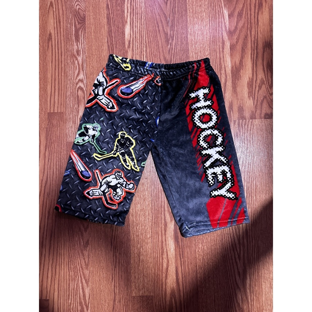 Blue hockey print Boys Sleep Shorts